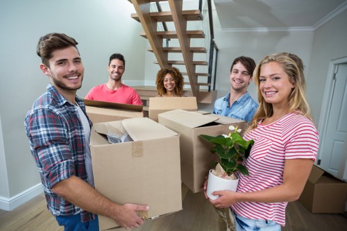 Furniture collection team preparing a local pick-up in Friern Barnet