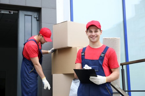 Professional movers planning a house move in Friern Barnet