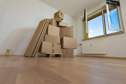 Moving team preparing a home removal in Friern Barnet