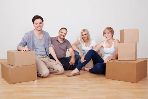 Furniture and boxes arranged for a smooth Friern Barnet moving day