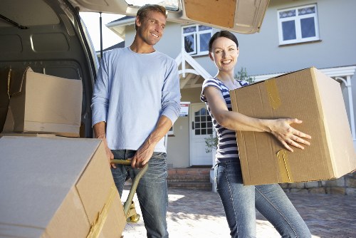 Transport of furniture and household items in a van